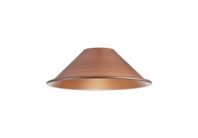 D1031/AC  Dreifa Curved 210mm Shallow Cone (MA) Painted Antique Copper Metal Shade
